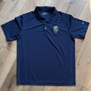 Nike Dri-Fit Navy Blue Golf Polo Shirt Mickey Disney Cruise Line Size Large